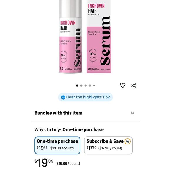 🥚3/30 Divine Derriere Ingrown Hair Razor Bump Stopper SEALED - Picture 4 of 4